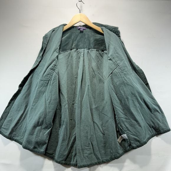 ROAMANS Green Shacket Corduroy Jacket Button Up Shirt 16W - Picture 2 of 12